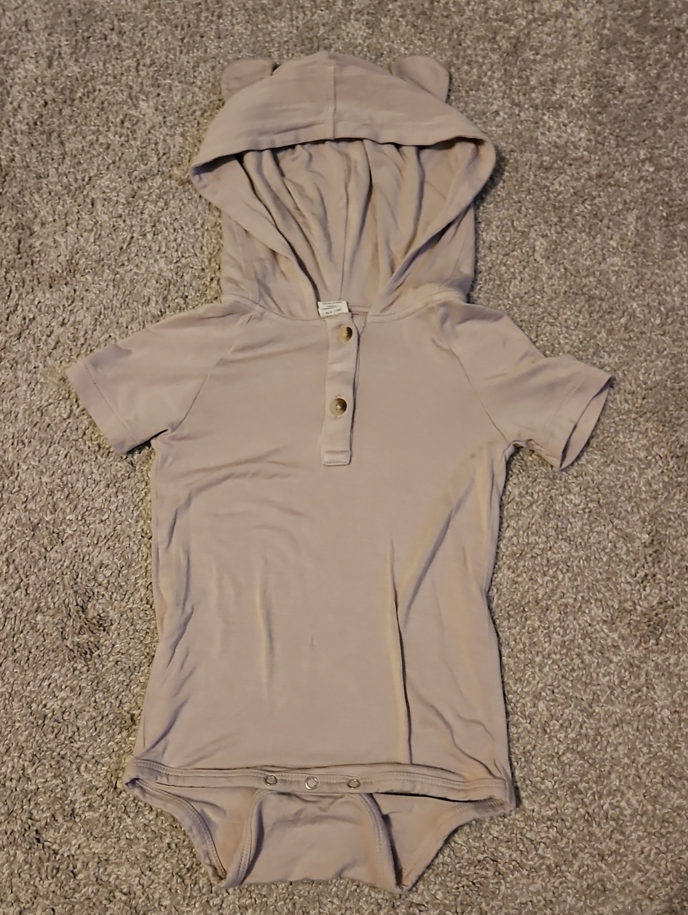Kate Quinn Bamboo Bear Ear Hooded Bodysuit 18-24M